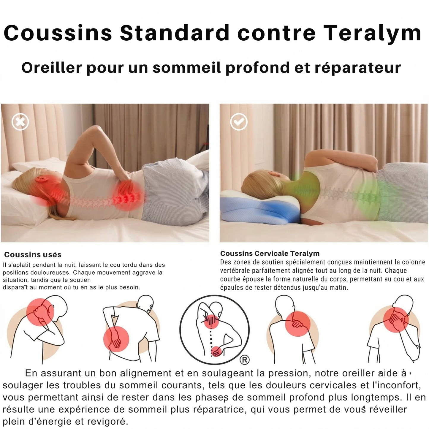 Oreiller Thérapeutique Teralym