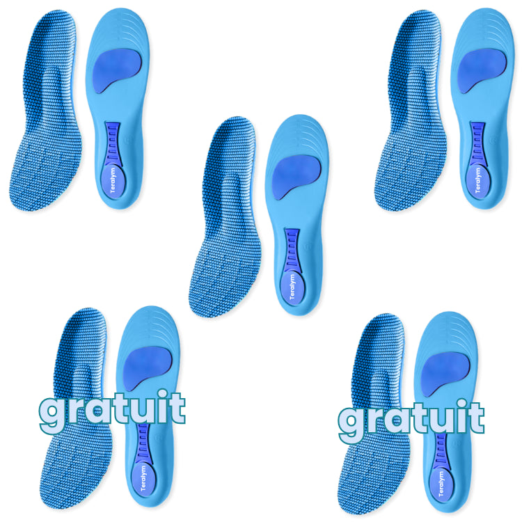 Semelles Teralym - Vivez des journées sans douleur, sans traitements coûteux ni visites chez le médecin...