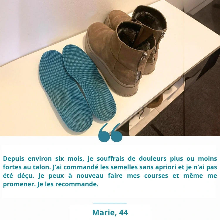 Semelles Teralym - Vivez des journées sans douleur, sans traitements coûteux ni visites chez le médecin...