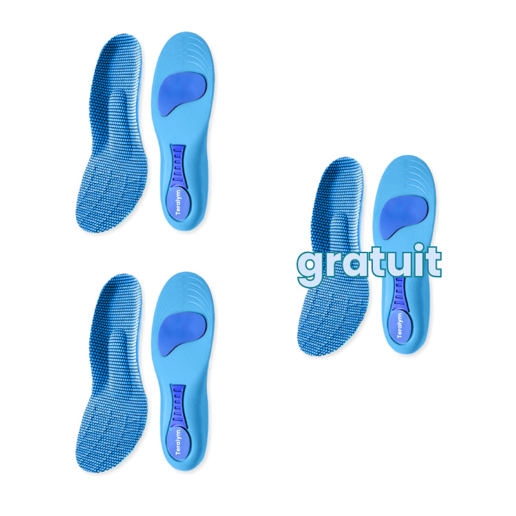 Semelles Teralym - Vivez des journées sans douleur, sans traitements coûteux ni visites chez le médecin...