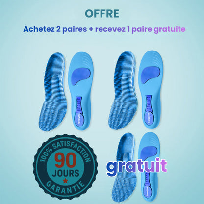 Semelles Teralym - Vivez des journées sans douleur, sans traitements coûteux ni visites chez le médecin...