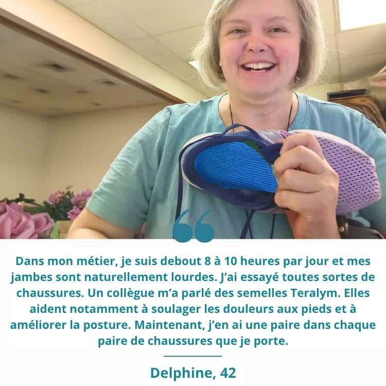 Semelles Teralym - Vivez des journées sans douleur, sans traitements coûteux ni visites chez le médecin...