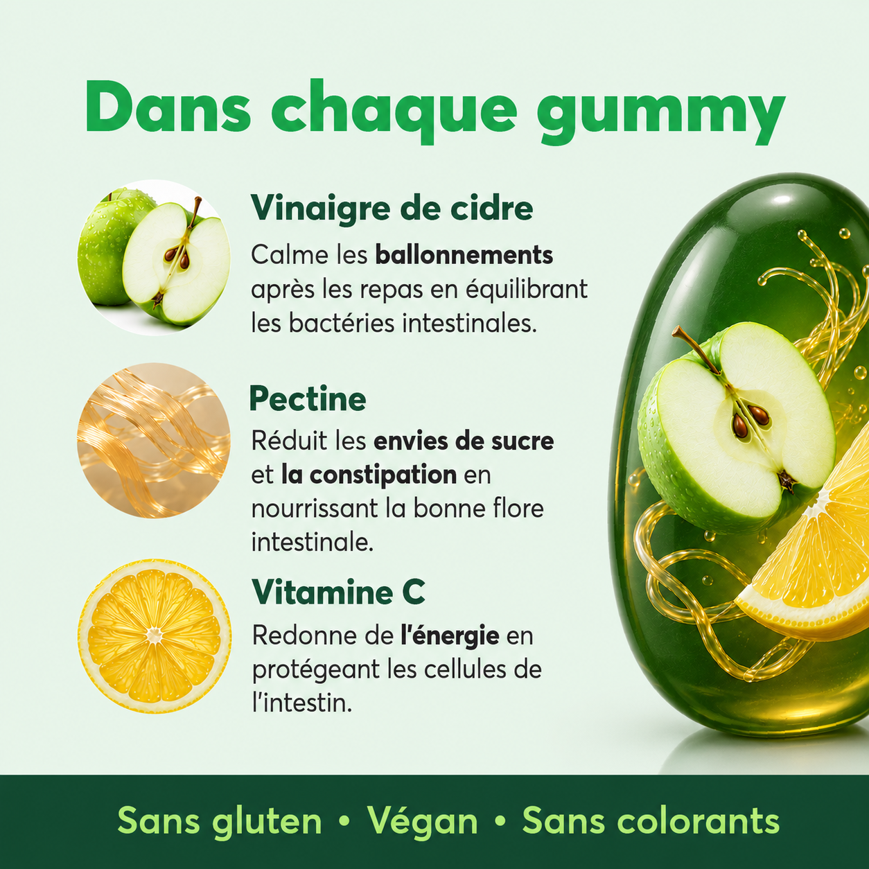 Vinaigre de cidre gummies