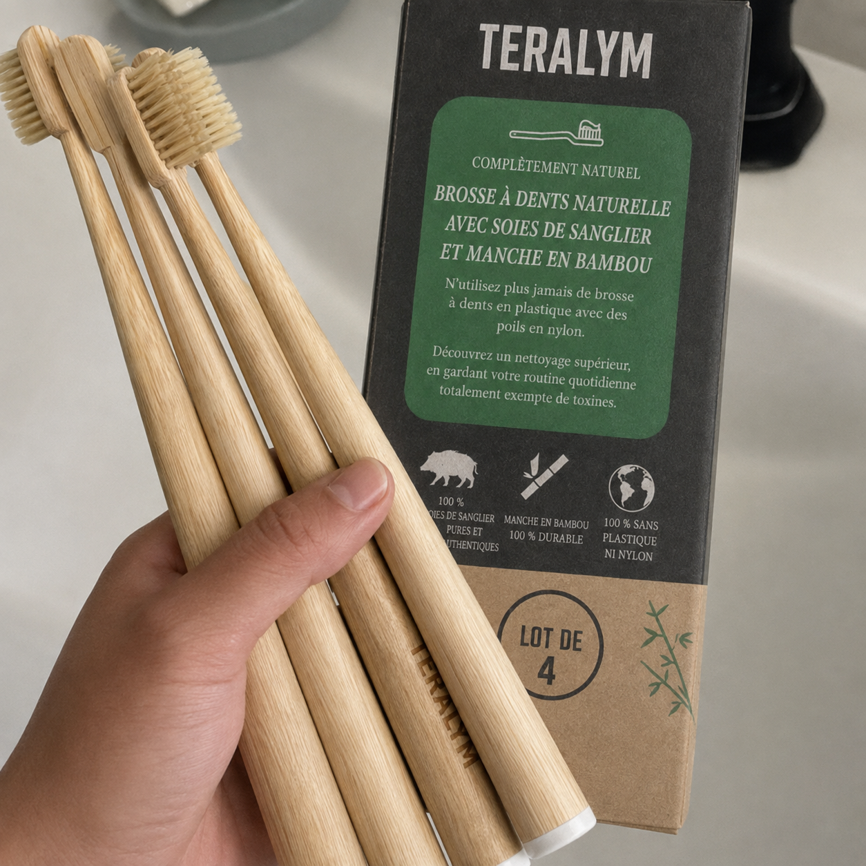 Plusieurs boîtes de brosses Teralym